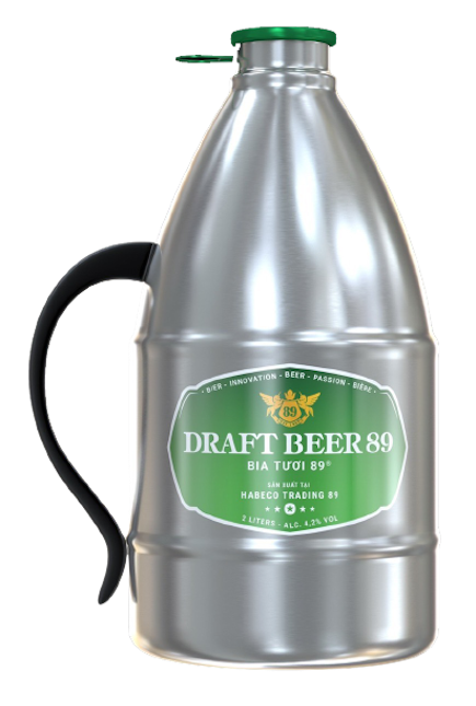 Bia tươi 89 keg 2 Lít